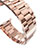 Acero Inoxidable Correa De Reloj Pulsera Eslabones para Apple iWatch 2 38mm Oro Rosa