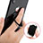 Anillo de dedo Soporte Universal Sostenedor De Telefono Movil R07 Negro