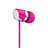 Auriculares Estereo Auricular H16 Rosa Roja