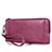 Bolso Cartera Protectora de Cuero Funda Universal Morado