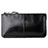 Bolso Cartera Protectora de Cuero Universal H07 Negro