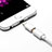 Cable Adaptador Android Micro USB a Lightning USB H01 para Apple iPad 4 Blanco