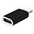 Cable Adaptador Android Micro USB a Lightning USB H01 para Apple iPhone SE3 ((2022)) Negro