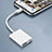 Cable Adaptador Lightning a USB OTG H01 para Apple iPad 10.2 (2020) Blanco