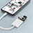 Cable Adaptador Lightning a USB OTG H01 para Apple iPhone 11 Pro Blanco
