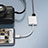 Cable Adaptador Lightning a USB OTG H01 para Apple iPhone SE3 ((2022)) Blanco