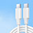 Cable Adaptador Type-C USB-C a Type-C USB-C 100W H04 para Apple iPad Pro 12.9 (2022)