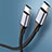 Cable Adaptador Type-C USB-C a Type-C USB-C 60W para Apple iPad Pro 12.9 (2022) Gris Oscuro