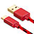 Cable Type-C Android Universal T09 Rojo