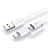 Cable Type-C y Mrico USB Android Universal T04 Blanco
