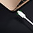 Cable USB 2.0 Android Universal 2A H02 para Apple iPad Pro 12.9 (2022) Blanco
