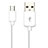 Cable USB 2.0 Android Universal A02 Blanco