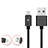 Cable USB 2.0 Android Universal A03 Negro