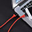 Cable USB 2.0 Android Universal A06 Rojo