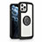 Carcasa Bumper Funda Silicona Espejo con Magnetico Anillo de dedo Soporte N01 para Apple iPhone 12 Pro