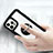 Carcasa Bumper Funda Silicona Espejo con Magnetico Anillo de dedo Soporte N01 para Apple iPhone 12 Pro