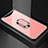 Carcasa Bumper Funda Silicona Espejo con Magnetico Anillo de dedo Soporte T01 para Oppo Find X Super Flash Edition