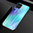 Carcasa Bumper Funda Silicona Espejo Gradiente Arco iris H01 para Huawei Nova 7i