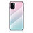 Carcasa Bumper Funda Silicona Espejo Gradiente Arco iris LS1 para Samsung Galaxy A31