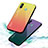 Carcasa Bumper Funda Silicona Espejo Gradiente Arco iris LS1 para Samsung Galaxy A60