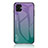 Carcasa Bumper Funda Silicona Espejo Gradiente Arco iris LS1 para Samsung Galaxy M04