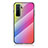 Carcasa Bumper Funda Silicona Espejo Gradiente Arco iris LS2 para Huawei Nova 7 SE 5G