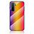 Carcasa Bumper Funda Silicona Espejo Gradiente Arco iris LS2 para Huawei P40 Lite 5G