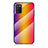 Carcasa Bumper Funda Silicona Espejo Gradiente Arco iris LS2 para Samsung Galaxy A03s