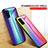 Carcasa Bumper Funda Silicona Espejo Gradiente Arco iris LS2 para Samsung Galaxy A31