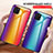 Carcasa Bumper Funda Silicona Espejo Gradiente Arco iris LS2 para Samsung Galaxy A81