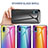 Carcasa Bumper Funda Silicona Espejo Gradiente Arco iris LS2 para Samsung Galaxy M02