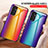 Carcasa Bumper Funda Silicona Espejo Gradiente Arco iris LS2 para Samsung Galaxy M13 4G