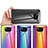 Carcasa Bumper Funda Silicona Espejo Gradiente Arco iris LS2 para Xiaomi Poco X3 NFC
