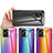 Carcasa Bumper Funda Silicona Espejo Gradiente Arco iris LS2 para Xiaomi Redmi 10 5G