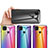 Carcasa Bumper Funda Silicona Espejo Gradiente Arco iris LS2 para Xiaomi Redmi 9 India