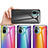 Carcasa Bumper Funda Silicona Espejo Gradiente Arco iris LS2 para Xiaomi Redmi Note 10 4G