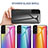 Carcasa Bumper Funda Silicona Espejo Gradiente Arco iris M01 para Samsung Galaxy S21 Plus 5G