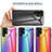 Carcasa Bumper Funda Silicona Espejo Gradiente Arco iris M01 para Samsung Galaxy S25 Ultra 5G