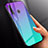 Carcasa Bumper Funda Silicona Espejo Gradiente Arco iris para Huawei Enjoy 9s