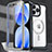 Carcasa Bumper Funda Silicona Transparente 360 Grados con Mag-Safe Magnetic AC1 para Apple iPhone 14 Pro