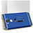 Carcasa Bumper Lujo Marco de Metal y Plastico con Anillo de dedo Soporte A03 para Huawei Mate 9 Azul