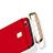 Carcasa Bumper Lujo Marco de Metal y Plastico con Anillo de dedo Soporte para Huawei G9 Lite Rojo