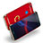 Carcasa Bumper Lujo Marco de Metal y Plastico con Anillo de dedo Soporte para Huawei Nova Lite Rojo