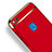 Carcasa Bumper Lujo Marco de Metal y Plastico con Anillo de dedo Soporte para Huawei P9 Lite (2017) Rojo