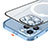 Carcasa Bumper Lujo Marco de Metal y Plastico Funda con Mag-Safe Magnetic Bling-Bling LF1 para Apple iPhone 13 Pro
