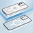 Carcasa Bumper Lujo Marco de Metal y Plastico Funda con Mag-Safe Magnetic QC1 para Apple iPhone 12