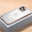 Carcasa Bumper Lujo Marco de Metal y Plastico Funda con Mag-Safe Magnetic QC1 para Apple iPhone 14 Pro