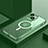 Carcasa Bumper Lujo Marco de Metal y Plastico Funda con Mag-Safe Magnetic QC3 para Apple iPhone 13 Mini