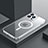 Carcasa Bumper Lujo Marco de Metal y Plastico Funda con Mag-Safe Magnetic QC3 para Apple iPhone 13 Pro