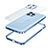 Carcasa Bumper Lujo Marco de Metal y Plastico Funda QC1 para Apple iPhone 13